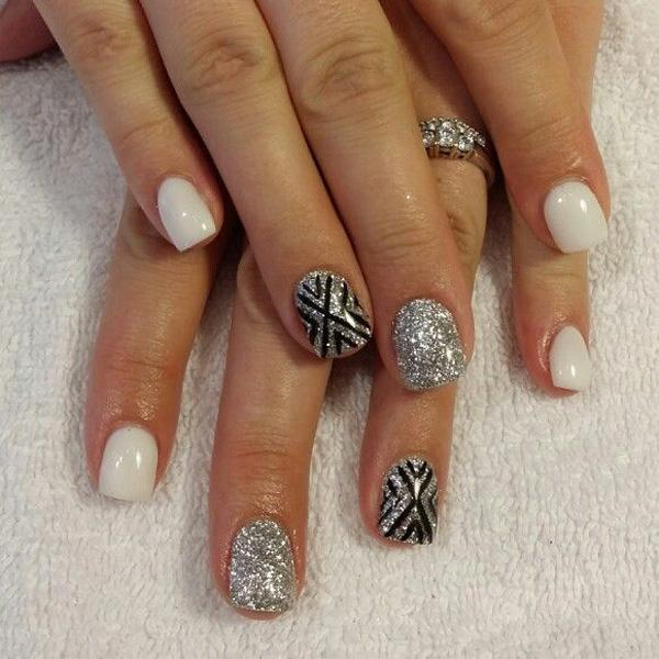 60 Examples of Black and White Nail Art