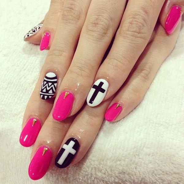 60 Examples of Black and White Nail Art