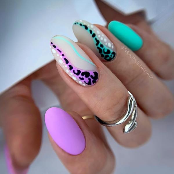 50 Cheetah Nail Designs