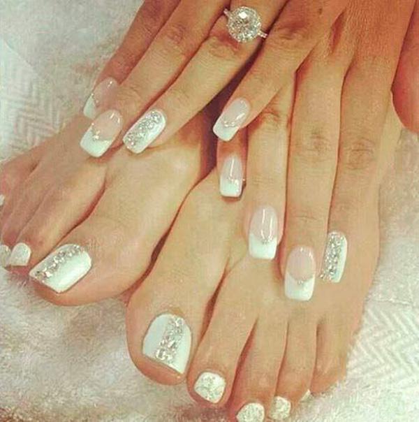 40 Ideas for Wedding Nail Designs