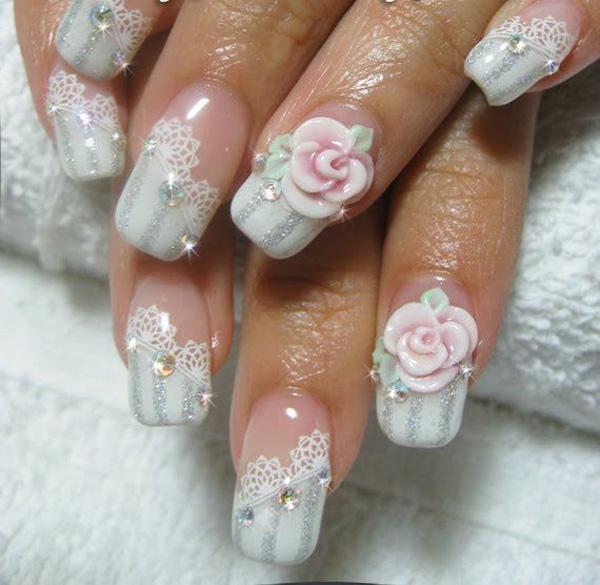 40 Ideas for Wedding Nail Designs