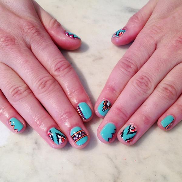 65 Colorful Tribal Nails Make You Look Unique