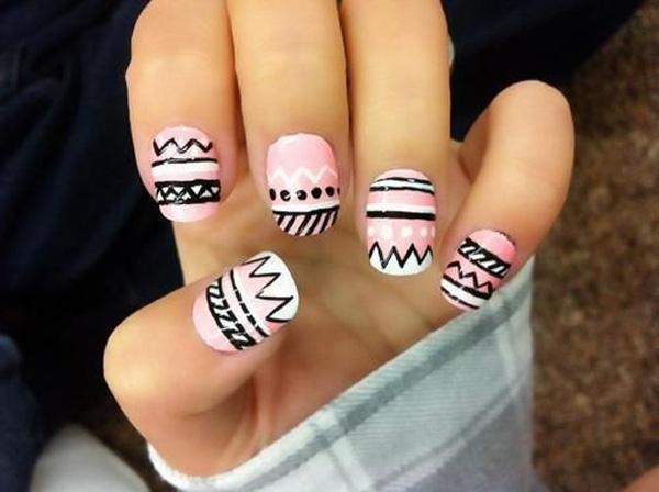 65 Colorful Tribal Nails Make You Look Unique