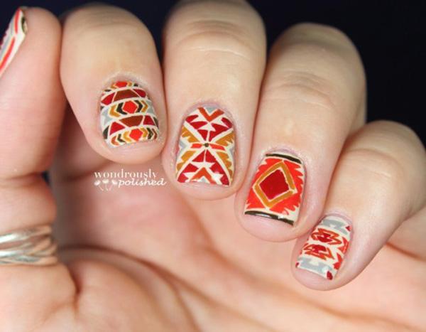 65 Colorful Tribal Nails Make You Look Unique