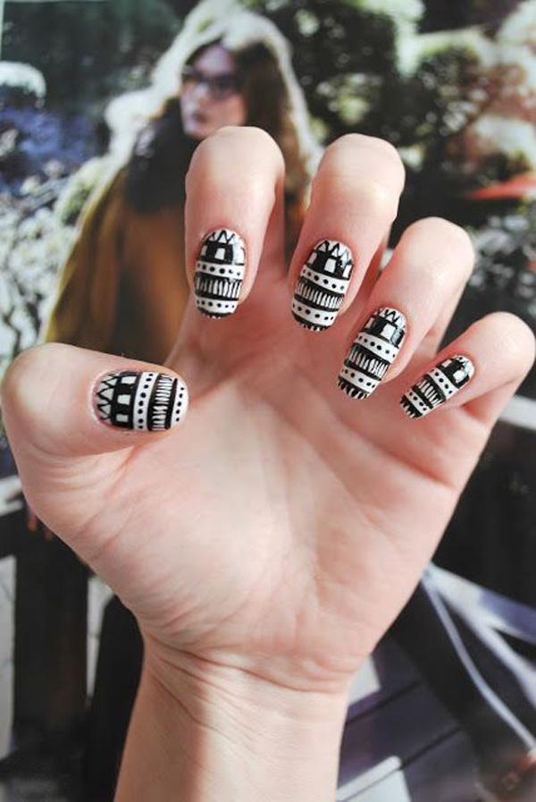 65 Colorful Tribal Nails Make You Look Unique