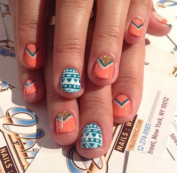 65 Colorful Tribal Nails Make You Look Unique
