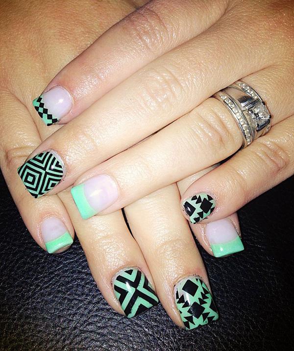 65 Colorful Tribal Nails Make You Look Unique