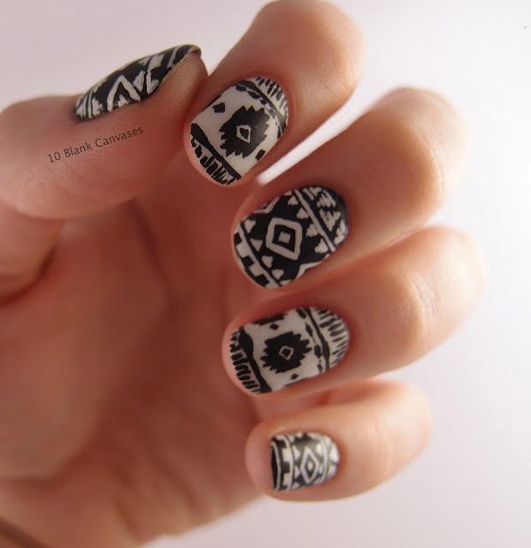 65 Colorful Tribal Nails Make You Look Unique