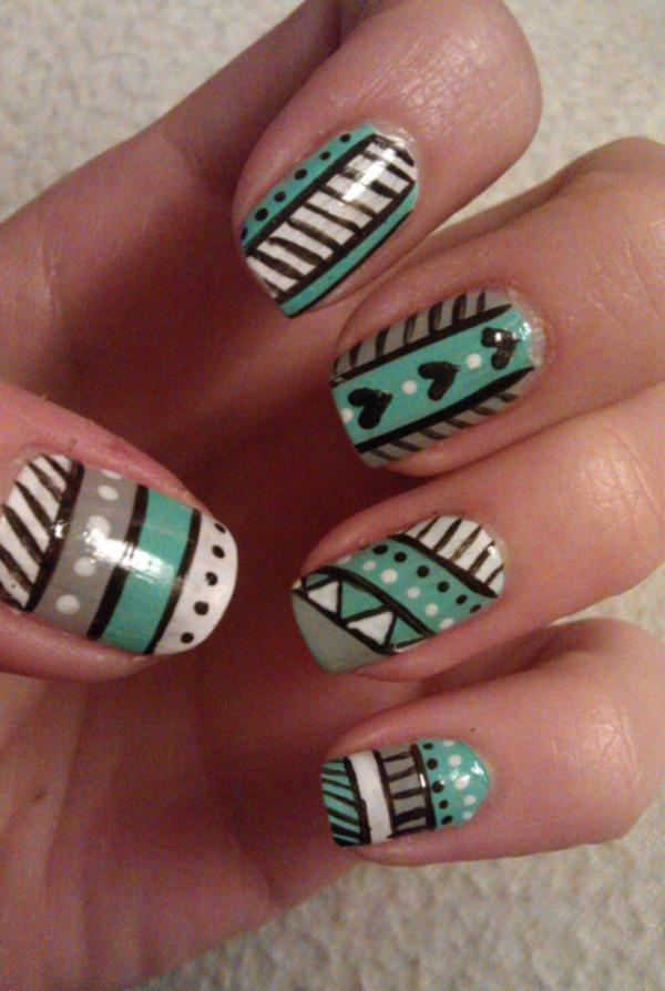 65 Colorful Tribal Nails Make You Look Unique