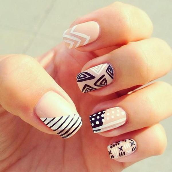 65 Colorful Tribal Nails Make You Look Unique