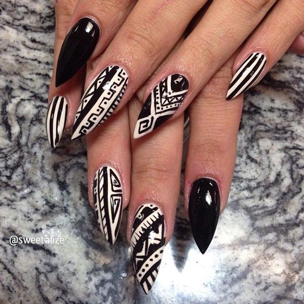 65 Colorful Tribal Nails Make You Look Unique