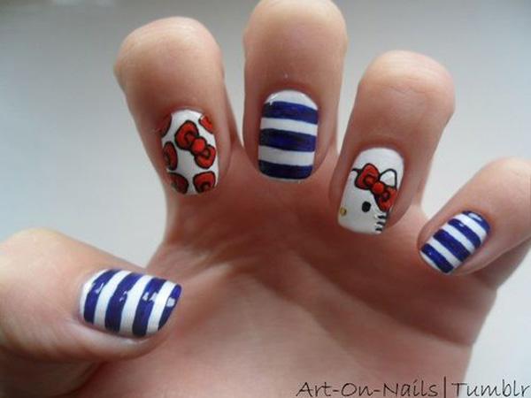 50 Hello Kitty Nail Designs