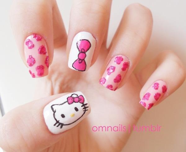 50 Hello Kitty Nail Designs