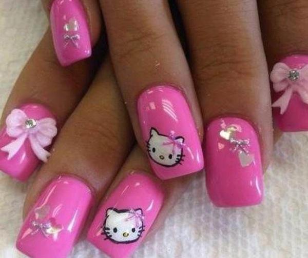 50 Hello Kitty Nail Designs