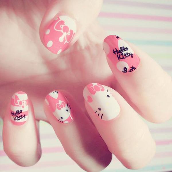 50 Hello Kitty Nail Designs