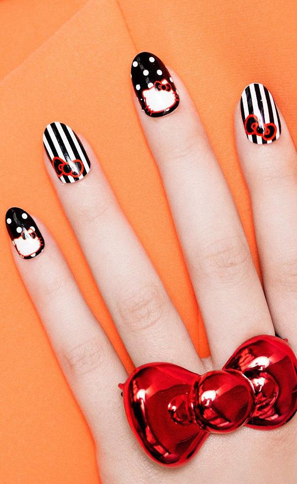 50 Hello Kitty Nail Designs