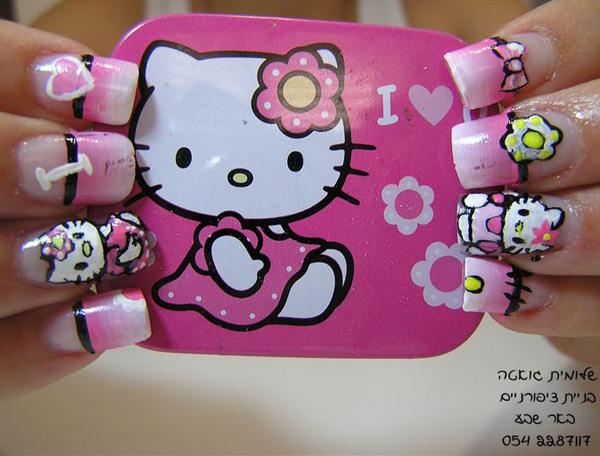 50 Hello Kitty Nail Designs