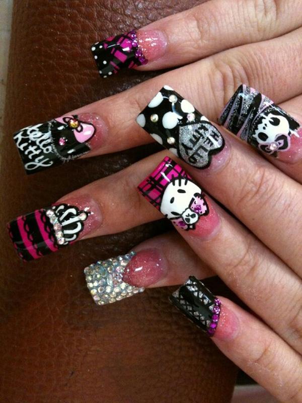 50 Hello Kitty Nail Designs