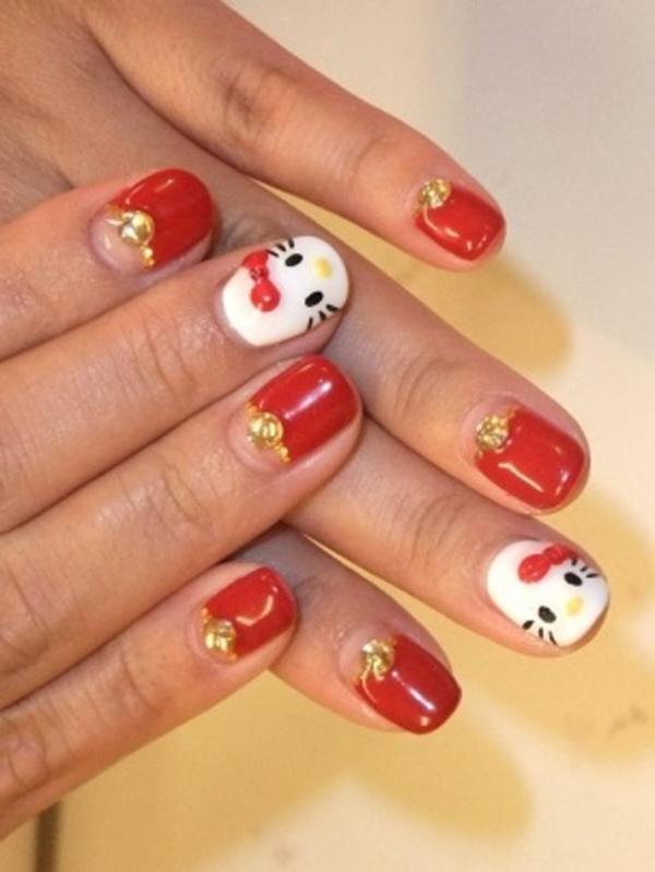 50 Hello Kitty Nail Designs