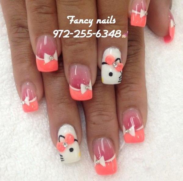 50 Hello Kitty Nail Designs