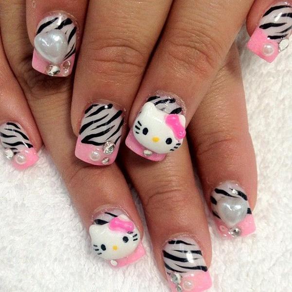 50 Hello Kitty Nail Designs