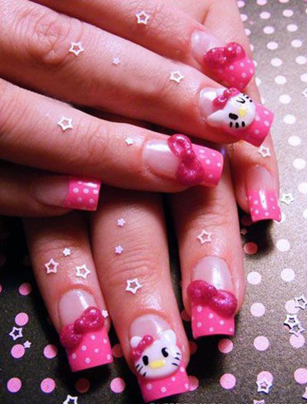 50 Hello Kitty Nail Designs