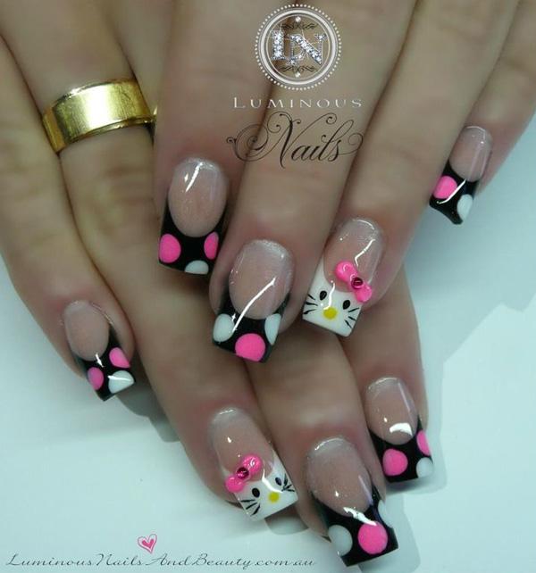 50 Hello Kitty Nail Designs