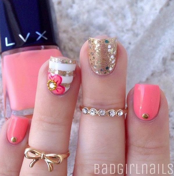 65 Lovely Summer Nail Art Ideas