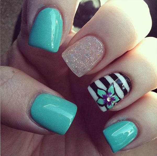 65 Lovely Summer Nail Art Ideas
