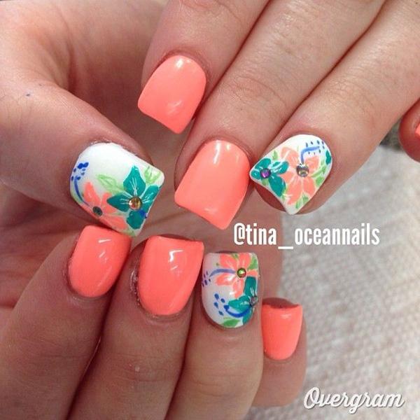 65 Lovely Summer Nail Art Ideas