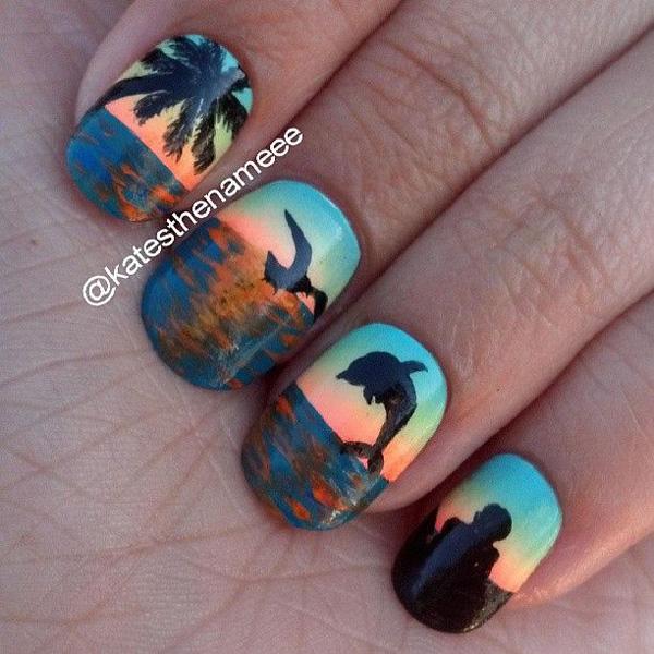 65 Lovely Summer Nail Art Ideas