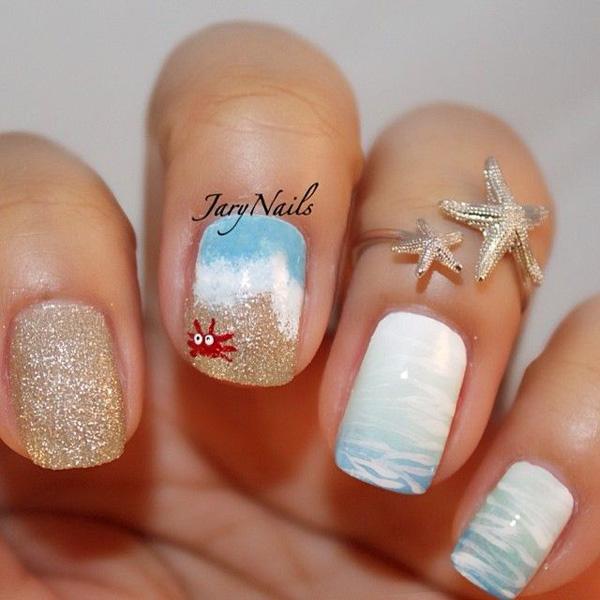 65 Lovely Summer Nail Art Ideas