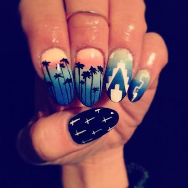 65 Lovely Summer Nail Art Ideas