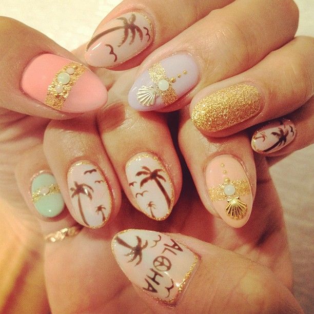 65 Lovely Summer Nail Art Ideas