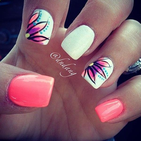 65 Lovely Summer Nail Art Ideas