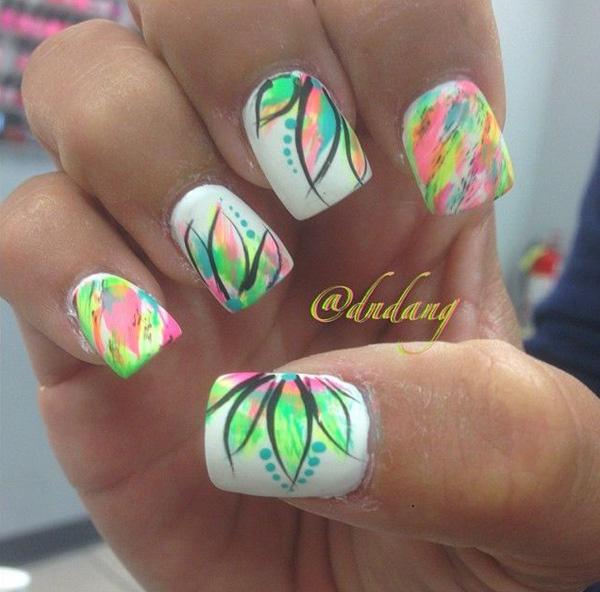 65 Lovely Summer Nail Art Ideas