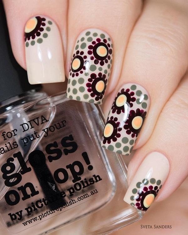 30+ Adorable Polka Dots Nail Designs
