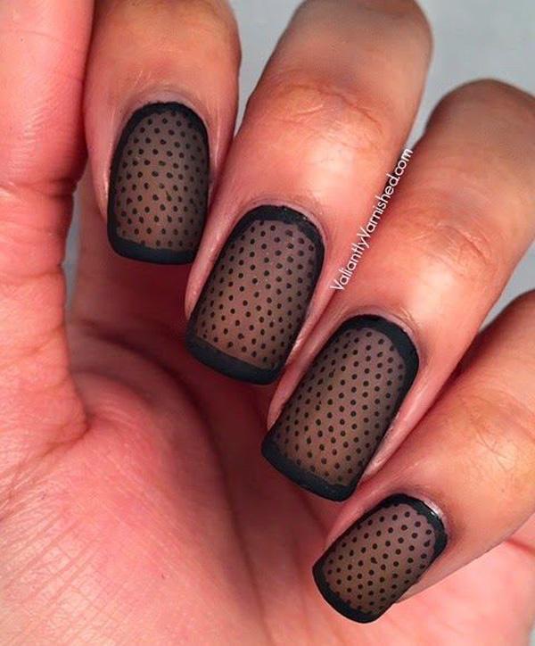 30+ Adorable Polka Dots Nail Designs