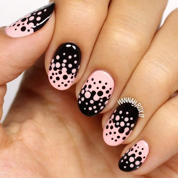 30+ Adorable Polka Dots Nail Designs