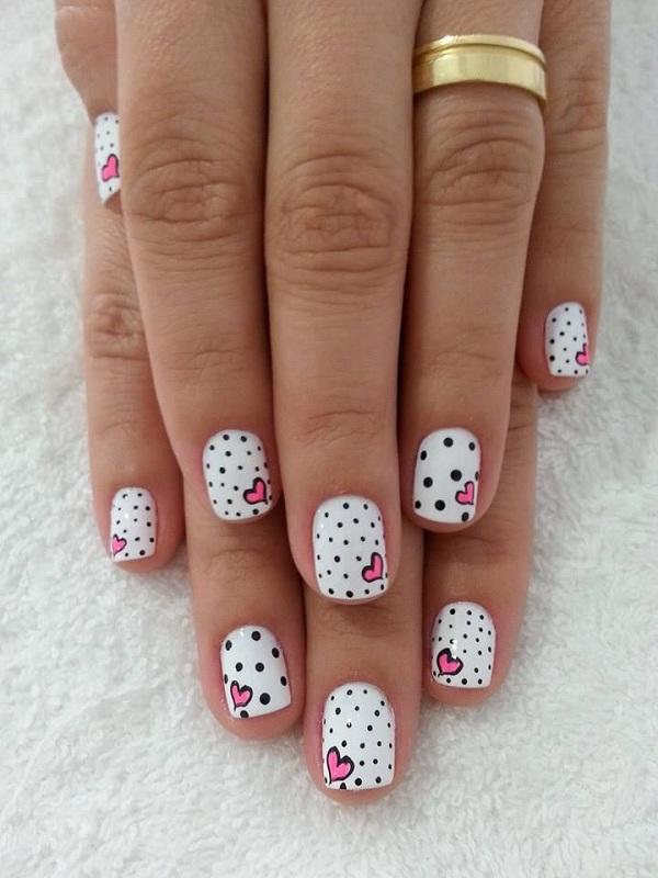 30+ Adorable Polka Dots Nail Designs