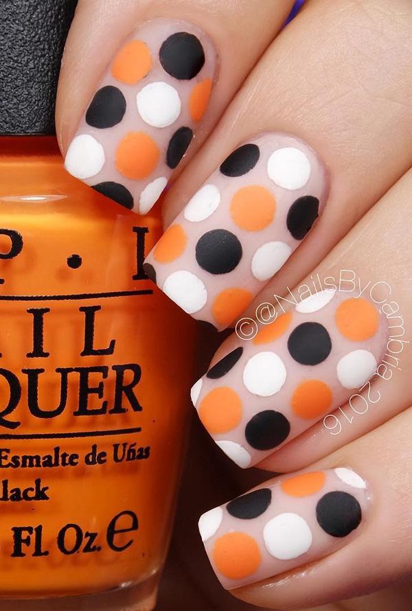 30+ Adorable Polka Dots Nail Designs