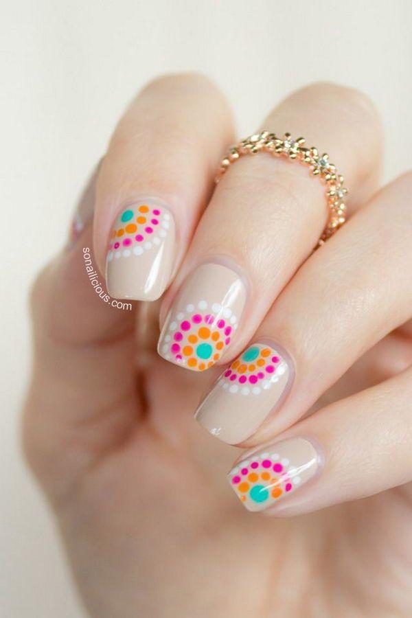 30+ Adorable Polka Dots Nail Designs