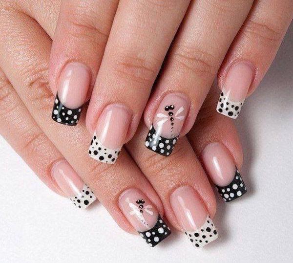 30+ Adorable Polka Dots Nail Designs