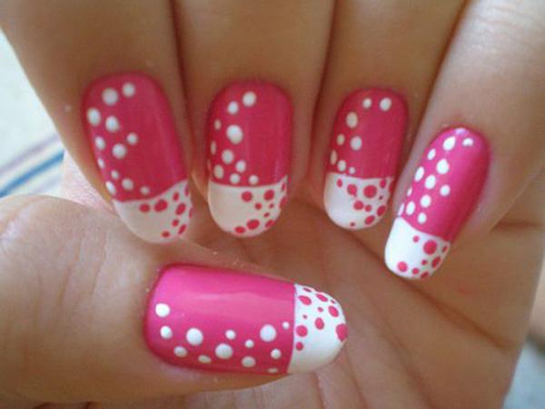 30+ Adorable Polka Dots Nail Designs
