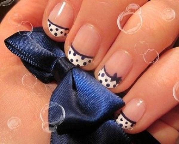 30+ Adorable Polka Dots Nail Designs