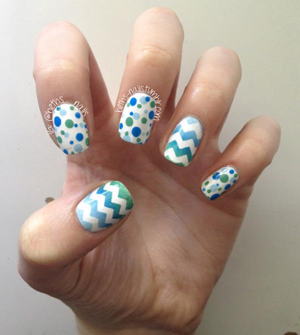 30+ Adorable Polka Dots Nail Designs