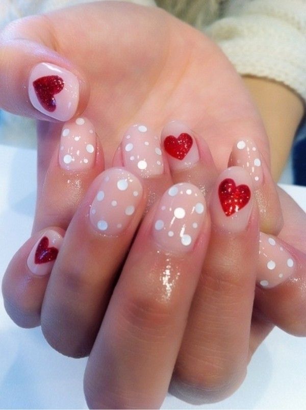 30+ Adorable Polka Dots Nail Designs