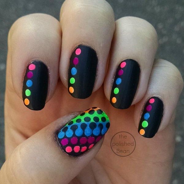 30+ Adorable Polka Dots Nail Designs