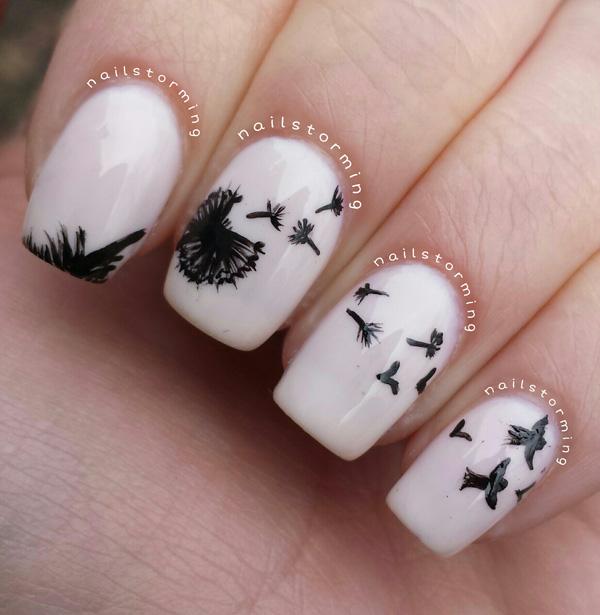 30+ Dandelion Nail Art Designs
