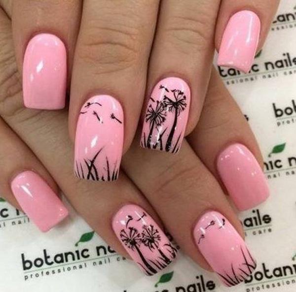 30+ Dandelion Nail Art Designs